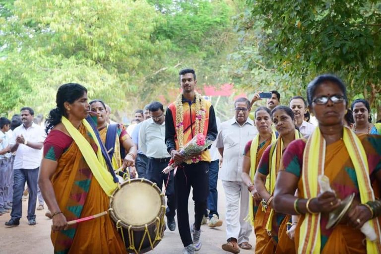 ಖೇಲೋ ಇಂಡಿಯಾ ಸ್ಪರ್ಧೆಯ ತ್ರಿವಿಧ ಜಿಗಿತದಲ್ಲಿ ವಿವೇಕ ವಿದ್ಯಾಸಂಸ್ಥೆಯ ಅಖಿಲೇಶ್ ಗೆ ಚಿನ್ನ.
